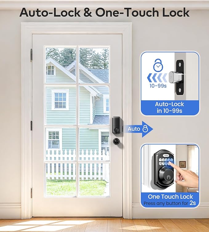 TEEHO TE001K Keyless Entry Door Lock - Image 4