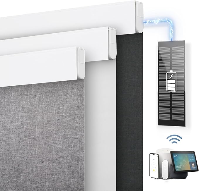 DENFOON Motorized Blinds with Remote control, Custom Blackout Smart Blinds by DENFOON