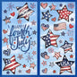 Vellibring 6 Sheet Patriotic Window Clings 4th of July Window Decals Retro Style USA Stars Flag Firework Decor for Independence Day Home Party Glass Mirror Decoration
