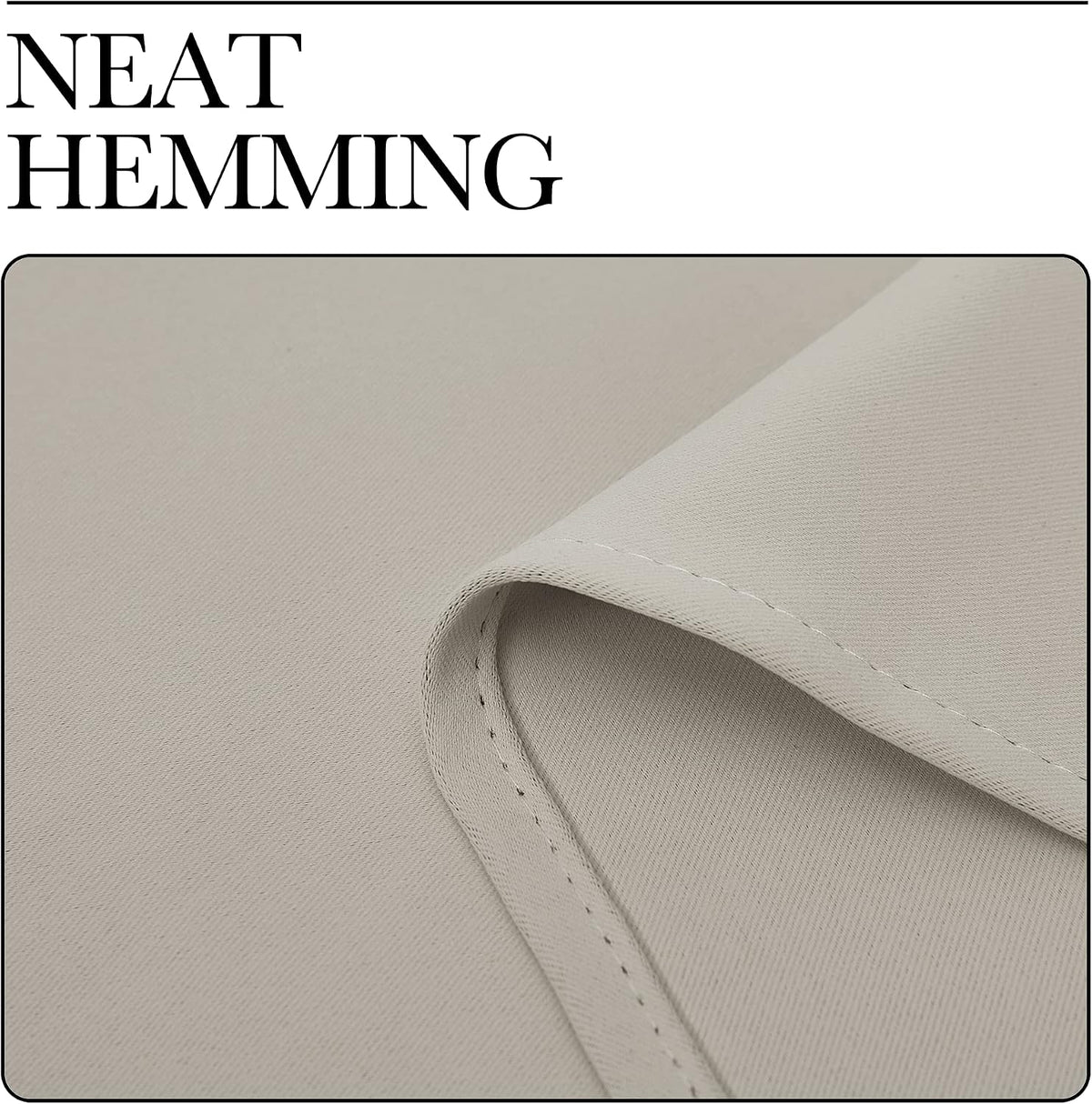 NICETOWN Kitchen 78 inches Long Curtains for Decoration, Natural, 2 Panels, 42 inches Wide, Thermal Insulated Grommet Room Darkening Draperies/Panels for Laundry