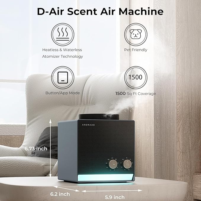 Smart Aroma Scent Waterless Essential Oil Diffuser, Cold Air Tech Scent Air - Image 2