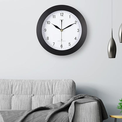 Atomic Wall Clock，US Auto Calibration Time 10 Inch Round Clock, Battery Operated - Image 7