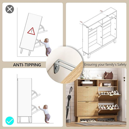 Shoe Cabinet Storage for Entryway - Image 5