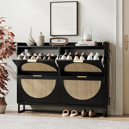 Maupvit Large Rattan Shoe Storage Cabinet by MaupvitFurniture