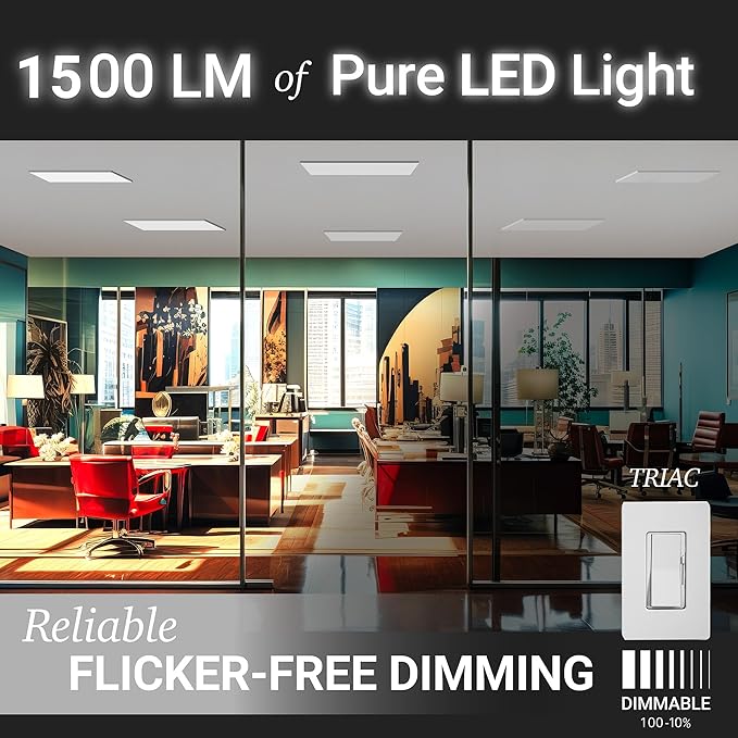NUWATT 1x1 FT LED Square Surface Mount Panel, 5CCT - Image 6