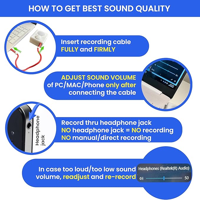 200 Seconds Voice Recorder for Stuffed Animals | Recordable Button Sound Box - Image 6