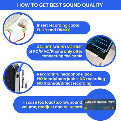 200 Seconds Voice Recorder for Stuffed Animals | Recordable Button Sound Box - Image 6