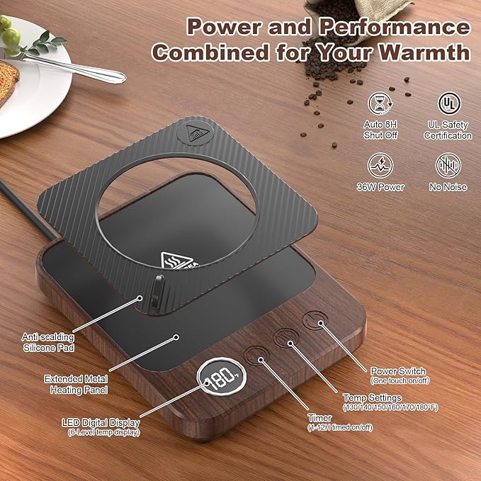 Coffee Mug Warmer & Mug Set for Desk, Smart Coffee Cup Warmer - Image 5