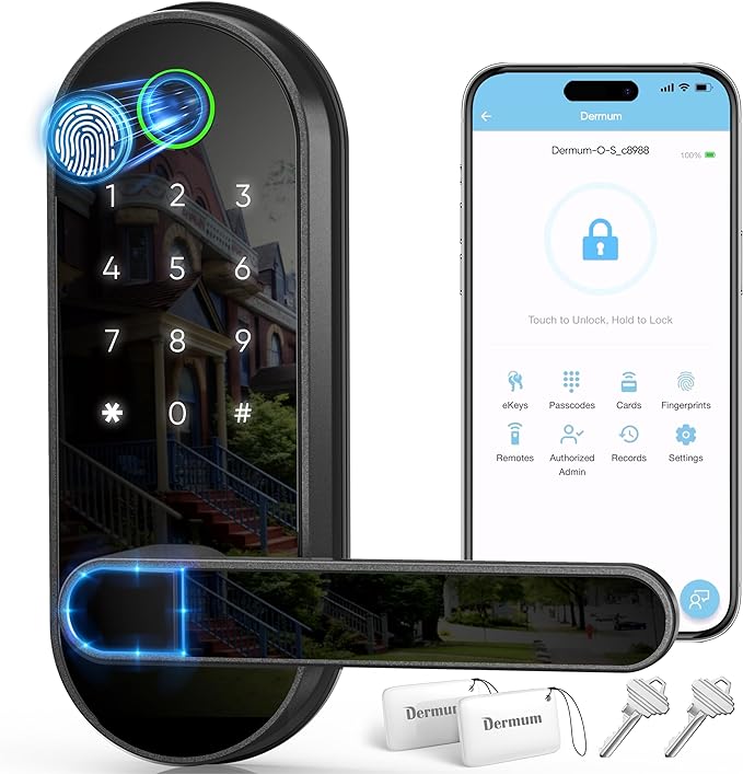 Keyless Entry Fingerprint Digital Smart Lock by Dermum