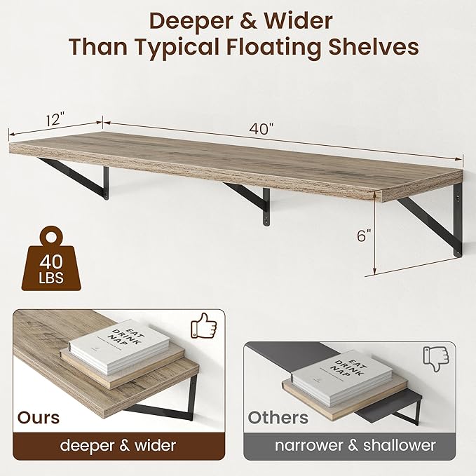 Axeman Deep Floating Shelves - Image 3