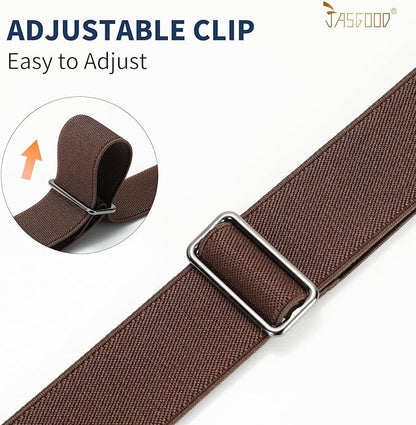 JASGOOD Women No Show Stretch Belt Elastic Web Strap Belt - Image 7