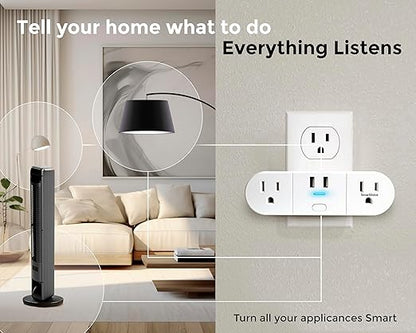 Emerson SmartVoice 4-in-1 Wall Plug, Offline 30+ Voice Control Commands - Image 6