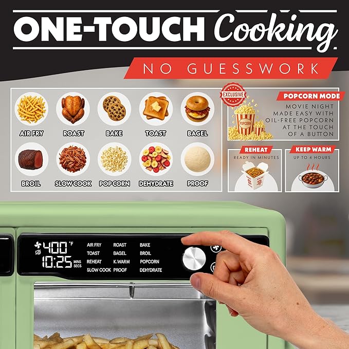 Gourmia French Door Air Fryer Oven - 37 Qt Large Capacity Convection Toaster - Image 2