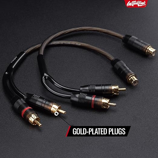 Install Link RCA Audio Cable for Subwoofer or Stereo Cable, Y Adapter 1-Female - Image 8