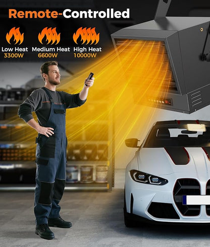 Electric Garage Heater for Indoor Use - 10000W - Image 4