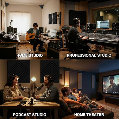 Foroomaco 12 Pack Sound Proof Foam Panels - Image 7