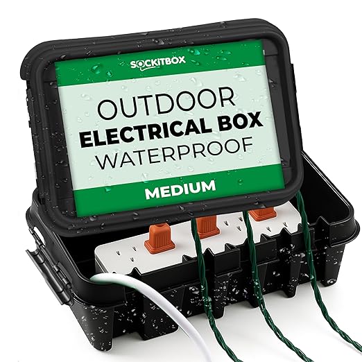 SockitBox – The Original Weatherproof Connection Box – Indoor & Outdoor by SockitBox