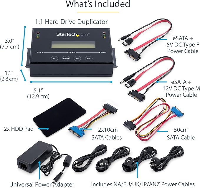 StarTech.com 1:1 Standalone Hard Drive Duplicator - Image 6
