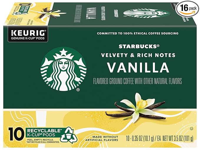 Starbucks Vanilla Coffee Keurig K-Cups by StarbucksCoffee