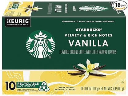 Starbucks Vanilla Coffee Keurig K-Cups by StarbucksCoffee