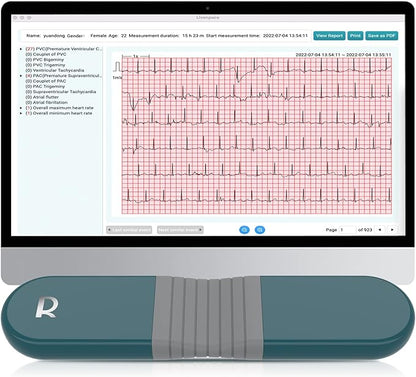 Livenpace 1-Lead Heart Health Monitor at Home, Portable 24 Hours Chest Lead by Livenpace