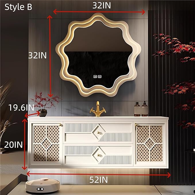 52IN Luxury Floating Bathroom Vanity - Image 2