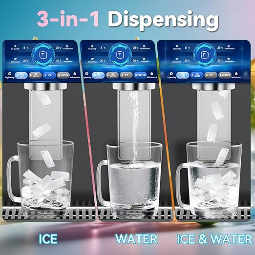 Nugget Ice Maker Machine Countertop, Ice/Water/Ice & Water Optional, 95LBS/24H - Image 2