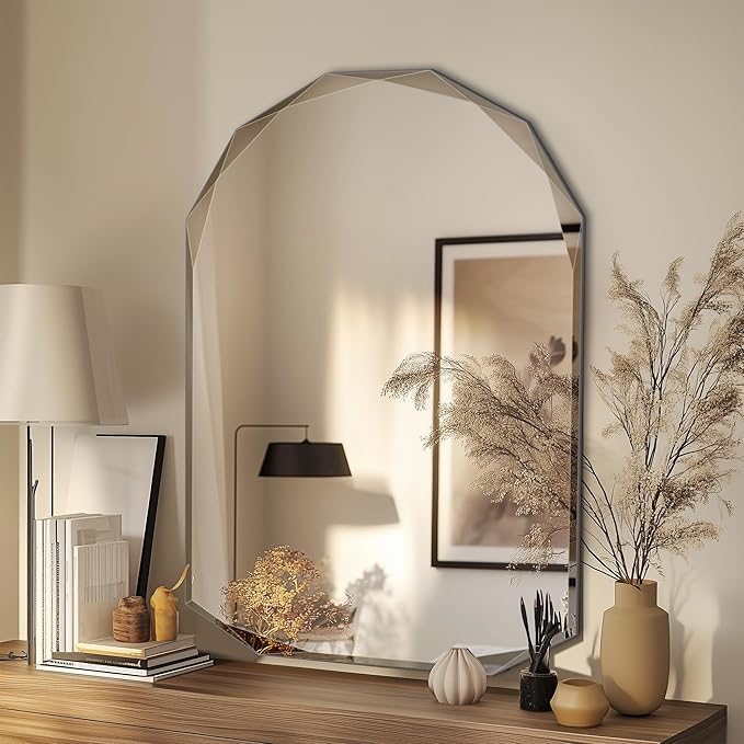 Suidia Bathroom Mirror, Frameless Bathroom Mirror - Image 3