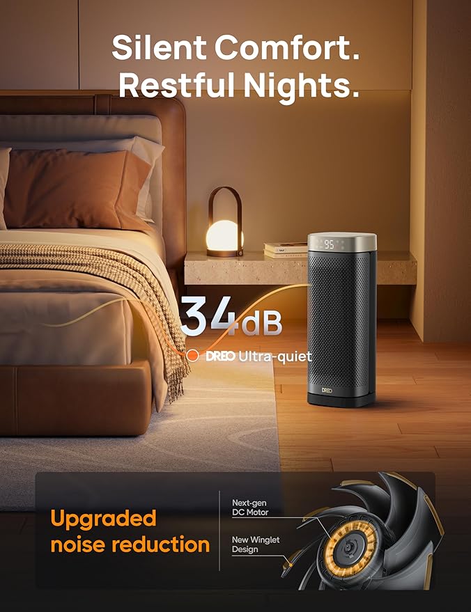 DREO Space Heaters for Indoor Use Large Room, 70 ° Oscillation, Fast Heating - Image 6
