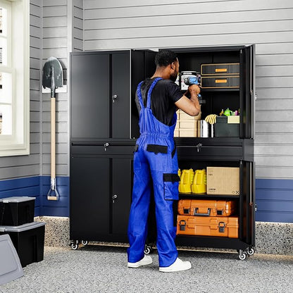 Yizosh Metal Garage Storage Cabinet - Image 2