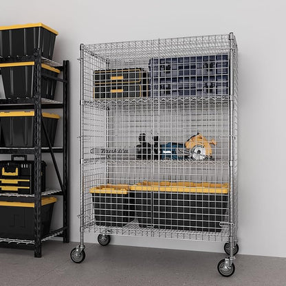 24" W x 48" L x 69" H Heavy Duty Utility Commercial Grade Metal Storage NSF - Image 8