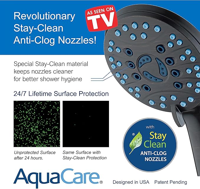 Hotel Spa AquaCare for California As-Seen-On-TV High Pressure Handheld Rain - Image 5