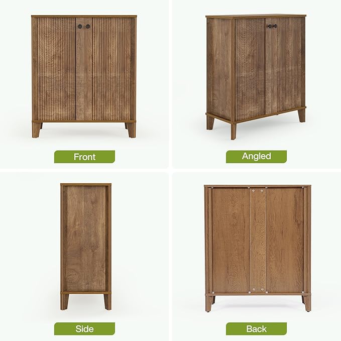 LITTLE TREE Shoe Cabinet with Doors, 5-Tier Shoe Cabinet - Image 8