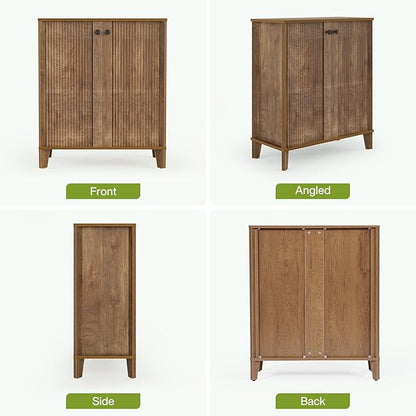 LITTLE TREE Shoe Cabinet with Doors, 5-Tier Shoe Cabinet - Image 8