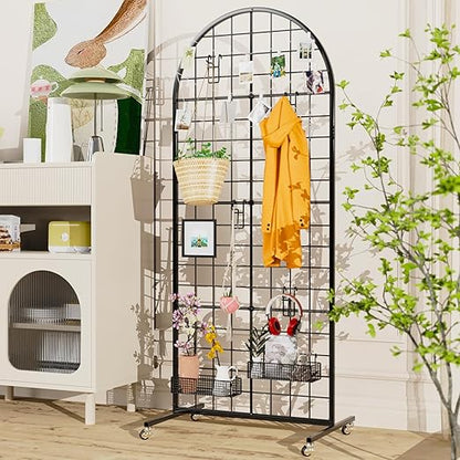 VGMiu Grid Wall Panel 1PCS Display Stand 2' x 5.2' FT Black Grid Wall Panels - Image 5