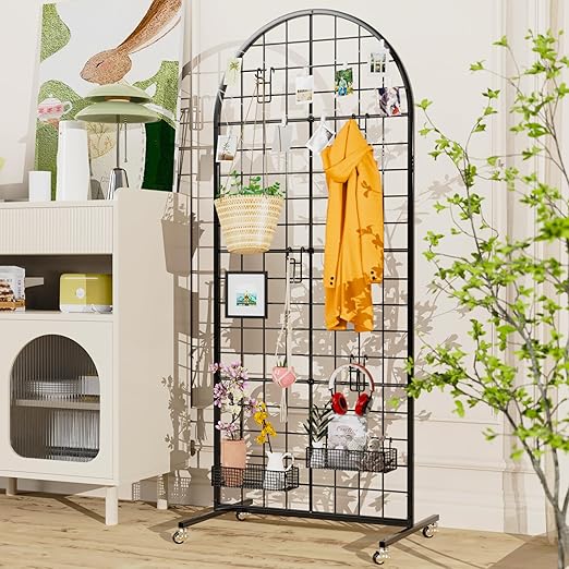VGMiu Grid Wall Panel 2PCS Display Stand 2' x 5.2' FT Black Grid Wall Panels - Image 5