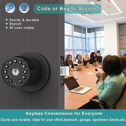 BOTHSTAR Keypad Door Knob with Key, Keyless Entry Door Lock, Code Locks Door - Image 3