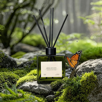 Reed Diffuser, 4 oz Earthy Sandalwood Scent Diffuser - Image 4
