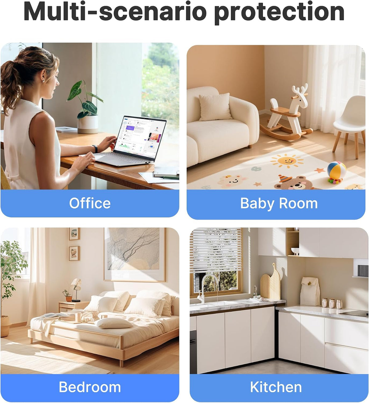 air purifiers for bedroom home, true hepa filter, view 9