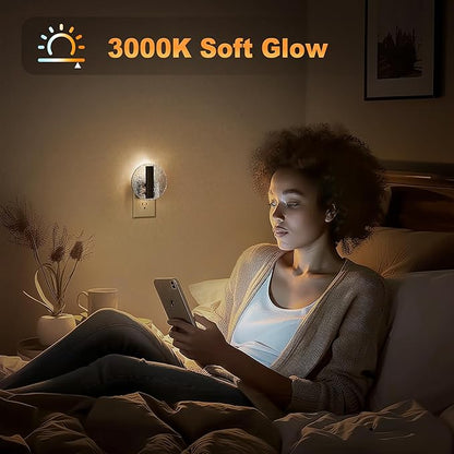 JandCase Night Light, LED Night Lights Plug into Wall, 3000K Warm White - Image 4