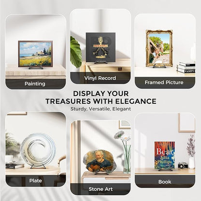 TR-LIFE Plate Stands for Display, 6 Inch, Plastic Picture Frame Holder Easels - Image 6