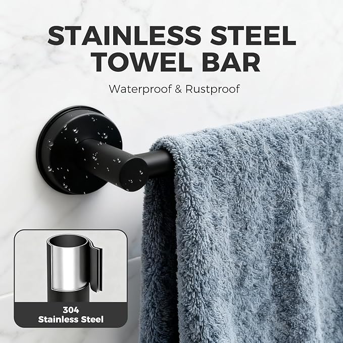 Adjustable Suction Cup Towel Bar - Image 4
