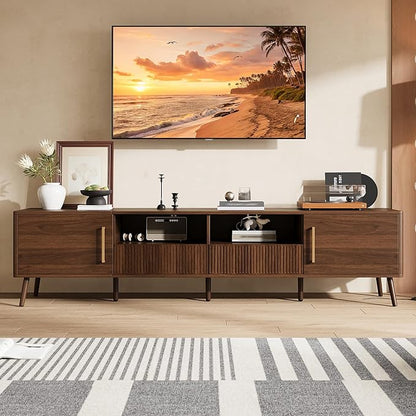 Merax Mid Century 78" TV Stand, Modern Entertainment Center by Merax