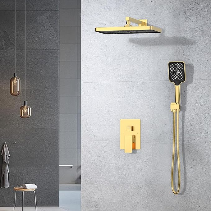 Iriber Gold Shower System Wall Mount - Image 2