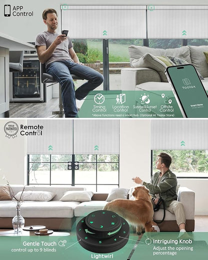 Yoolax Motorized Blinds with Remote, Smart Blinds - Image 3