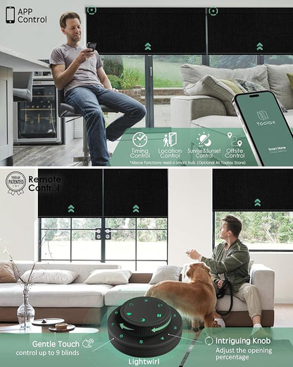 Yoolax Motorized Blinds with Remote, Smart Blinds - Image 3