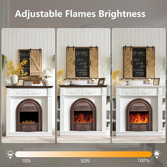 78" Birdcage-Style Electric Fireplace - Image 7