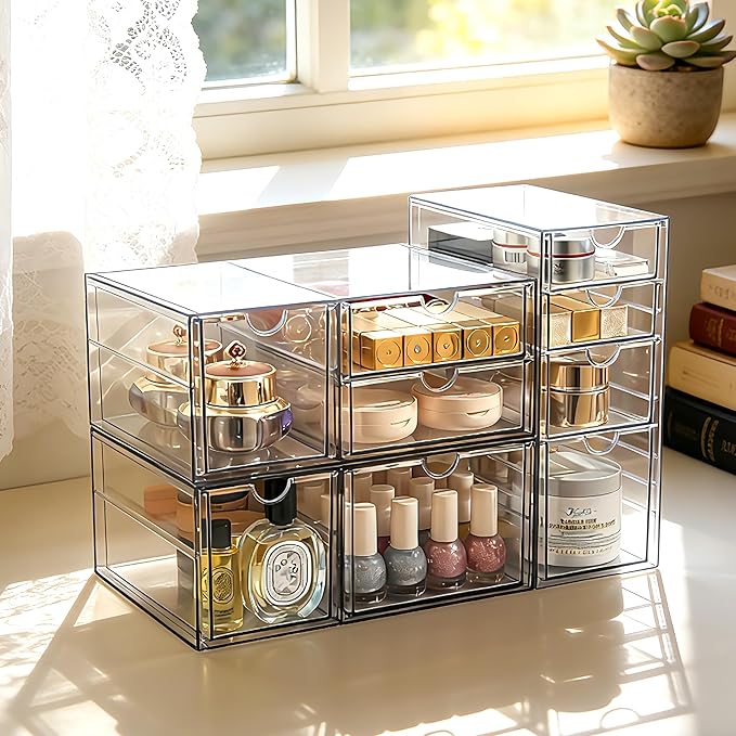 Prsildan Acrylic Drawer Makeup Organizer - Image 2