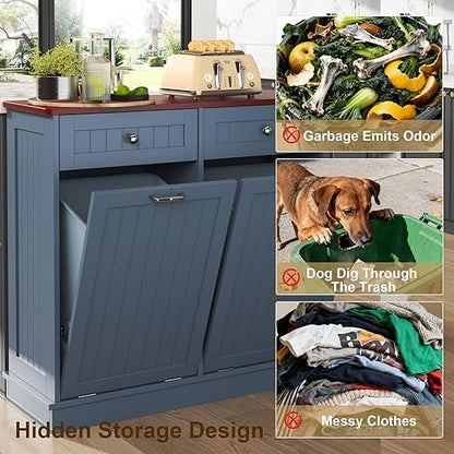 Tilt Out Trash Can Cabinet - Image 5
