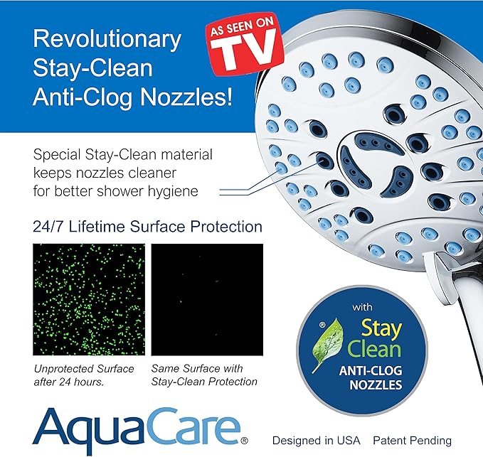 Hotel Spa AquaCare As-Seen-On-TV High Pressure Handheld/Rain 50-mode 3-way - Image 5